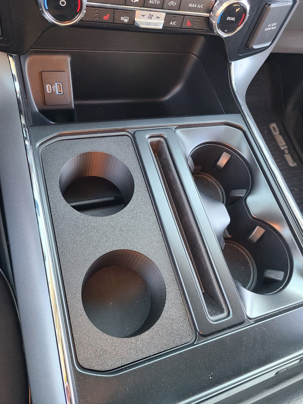 2021+ Ford F-150 14th Gen Cup Holder Insert – ABS