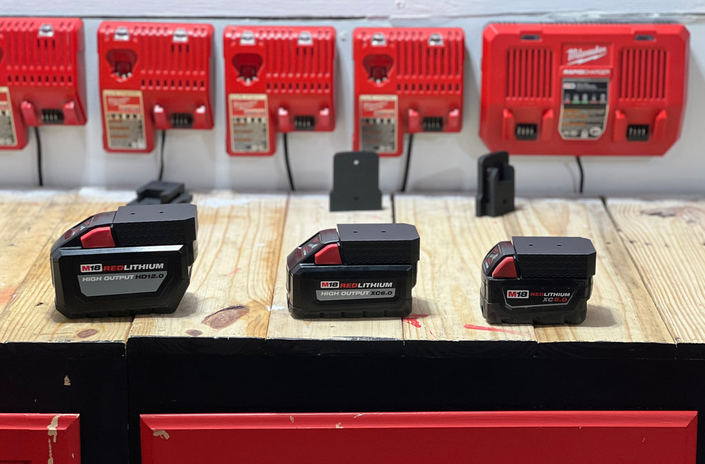 Milwaukee M18 ABS Locking Battery Holder - Flush Mount